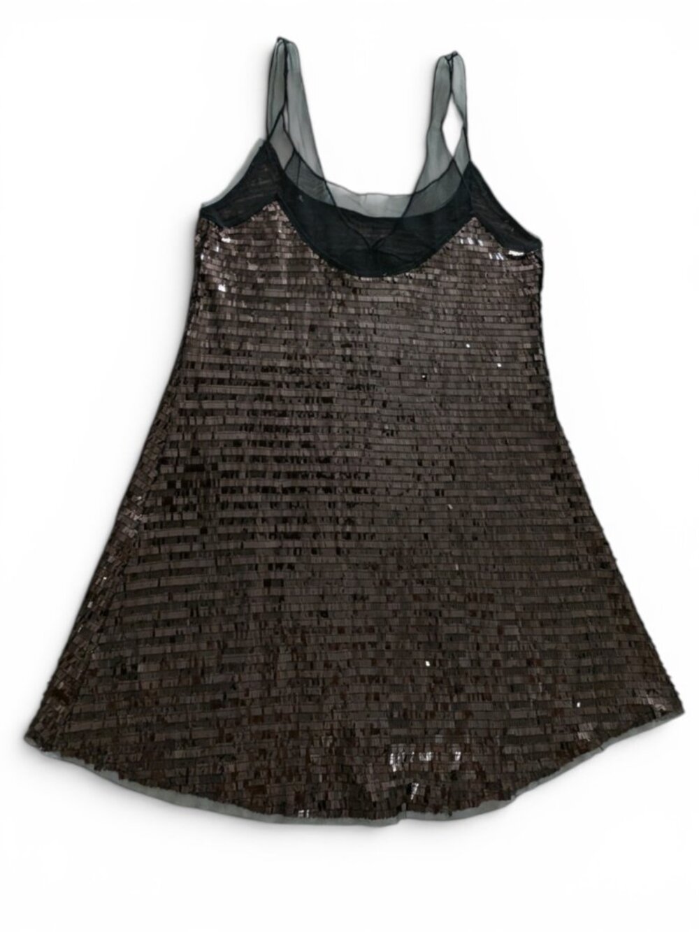 Free People Sequin Mini Dress Size M Black NWOT - Picture 2 of 9